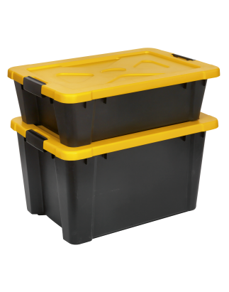 Composite Stackable Storage Box with Lid 27L