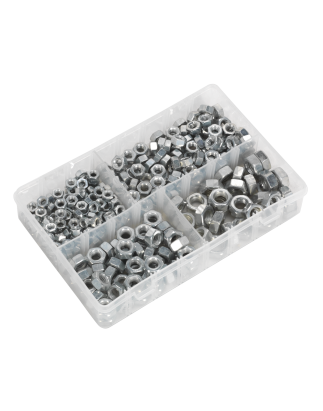 Steel Nut Assortment 320pc 1/4"-1/2"UNC