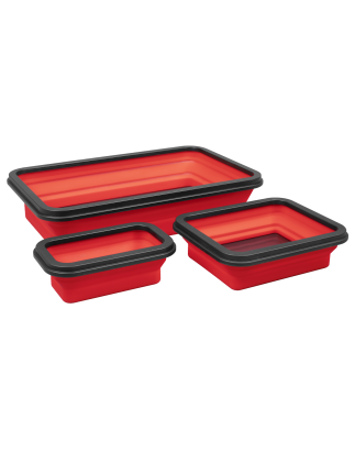 Parts Tray Collapsible Magnetic - Set of 3