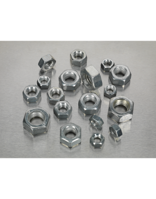 Steel Nut Assortment 320pc 1/4"-1/2"UNC