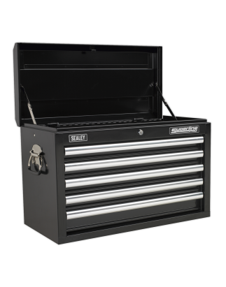 Topchest & Rollcab Combination 10 Drawer with Ball-Bearing Slides - Black with 148pc Tool Kit