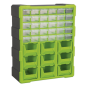 Cabinet Box 39 Drawer - Green/Black