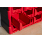 Armoire Box 39 Tiroirs - Rouge/Noir