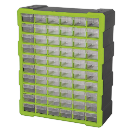 Cabinet Box 60 Drawer - Green/Black