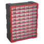 Cabinet Box 60 Drawer - Red/Black