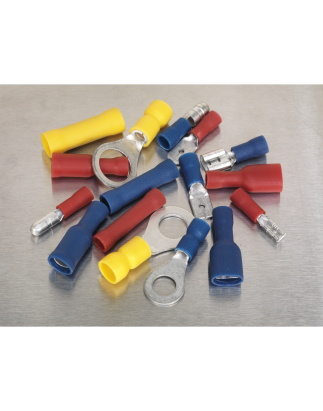 Crimp Terminal Assortment 200pc Blue, Red & Yellow