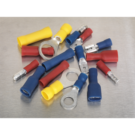 Crimp Terminal Assortment 200pc Blue, Red & Yellow