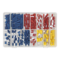 Crimp Terminal Assortment 200pc Blue, Red & Yellow