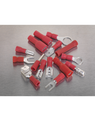 Crimp Terminal Assortment 260pc Red