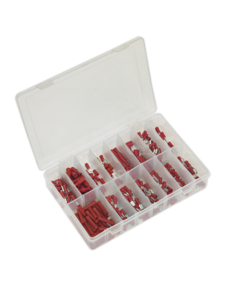 Assortiment de bornes à sertir 260 pièces rouge