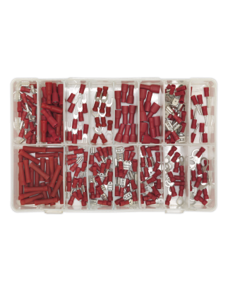 Crimp Terminal Assortment 260pc Red