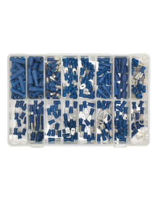 Crimp Terminal Assortment 280pc Blue