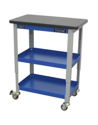 Industrial 3-Level Workshop Trolley