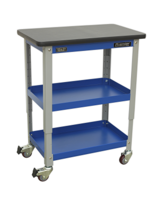 Industrial 3-Level Workshop Trolley