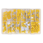 Crimp Terminal Assortment 140pc Yellow