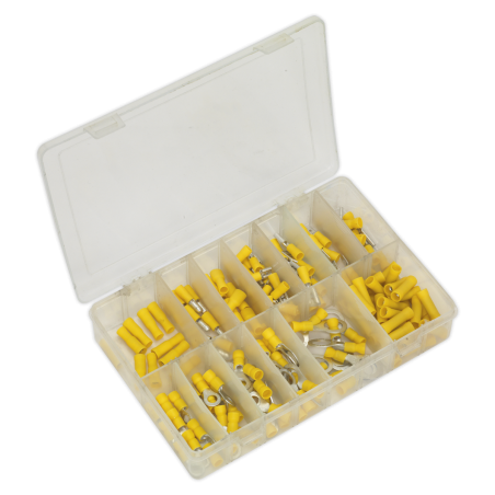 Crimp Terminal Assortment 140pc Yellow