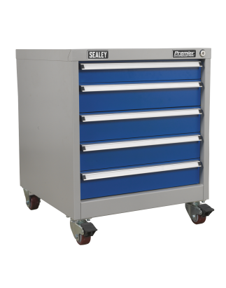 Mobile Industrial Cabinet 5 Drawer