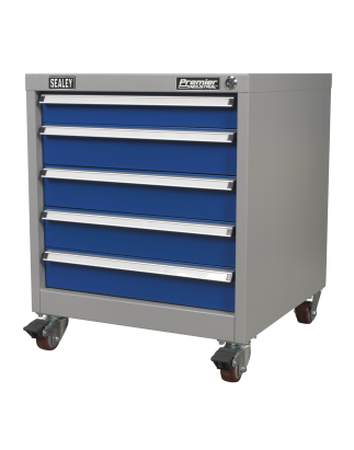 Mobile Industrial Cabinet 5 Drawer