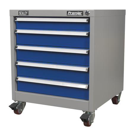 Mobile Industrial Cabinet 5 Drawer