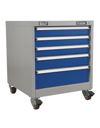 Mobile Industrial Cabinet 5 Drawer