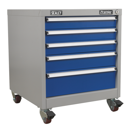 Mobile Industrial Cabinet 5 Drawer