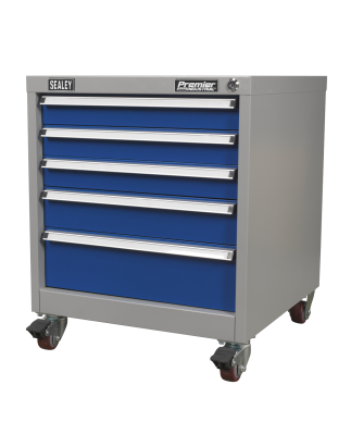 Mobile Industrial Cabinet 5 Drawer