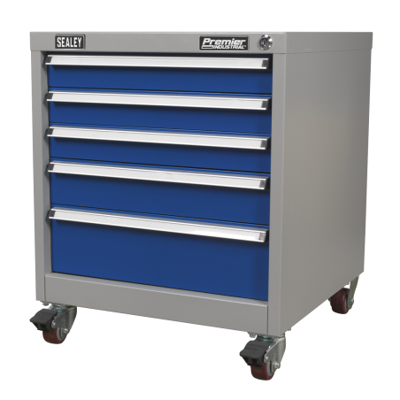 Mobile Industrial Cabinet 5 Drawer