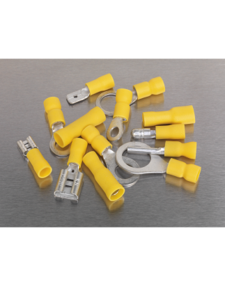 Crimp Terminal Assortment 140pc Yellow