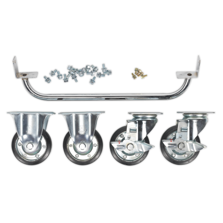 Industrial Handle & Wheel Kit for 565mm Cabinets