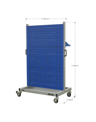 Industrial Mobile Storage System with Shelf