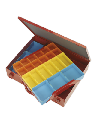 Metal Case 2-Layer with 27 Storage Bins