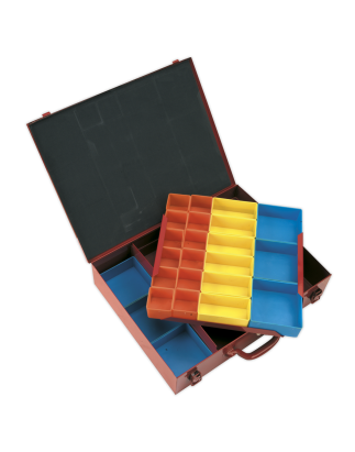 Metal Case 2-Layer with 27 Storage Bins