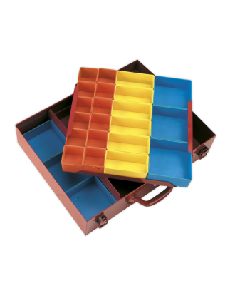 Metal Case 2-Layer with 27 Storage Bins