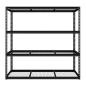 Unité de rayonnage modulaire robuste avec 4 étagères en maille, capacité de 300 kg par niveau 1 820 mm