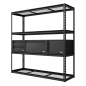 Heavy-Duty Modular Racking Kit with 3 Storage Units