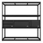 Heavy-Duty Modular Racking Kit with 3 Storage Units