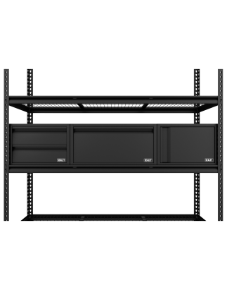 Heavy-Duty Modular Racking Kit with 3 Storage Units