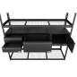 Kit de rayonnage modulaire robuste avec 3 unités de stockage