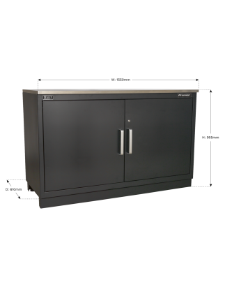 Armoire de sol modulaire 2 portes 1550 mm robuste