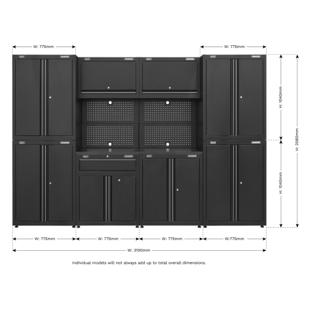 Rapid-Fit 3.1m Modular Garage Storage System