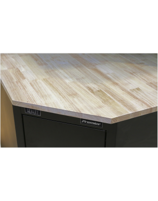 Hardwood Corner Worktop 930mm