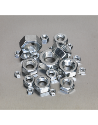 Steel Nut Assortment 255pc M4-M16 Metric