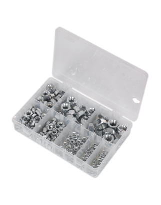 Steel Nut Assortment 255pc M4-M16 Metric