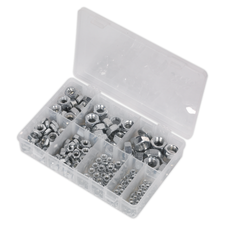 Steel Nut Assortment 255pc M4-M16 Metric