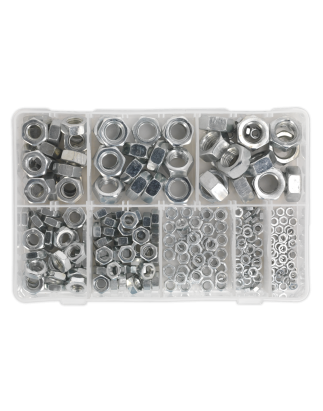 Steel Nut Assortment 255pc M4-M16 Metric