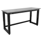 Steel Adjustable Workbench with Stainless Steel Worktop 1830mm - Heavy-Duty