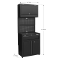 Rapid-Fit 1 Drawer Cabinet & Wall Cupboard