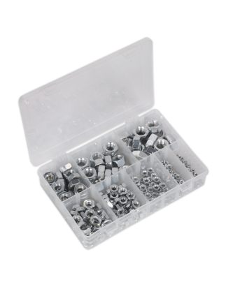 Steel Nut Assortment 255pc M4-M16 Metric