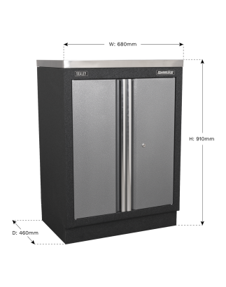 Armoire de sol modulaire à 2 portes 680 mm