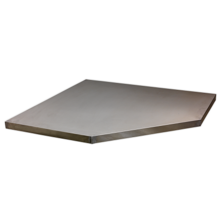 Stainless Steel Worktop for Modular Corner Cabinet 865mm